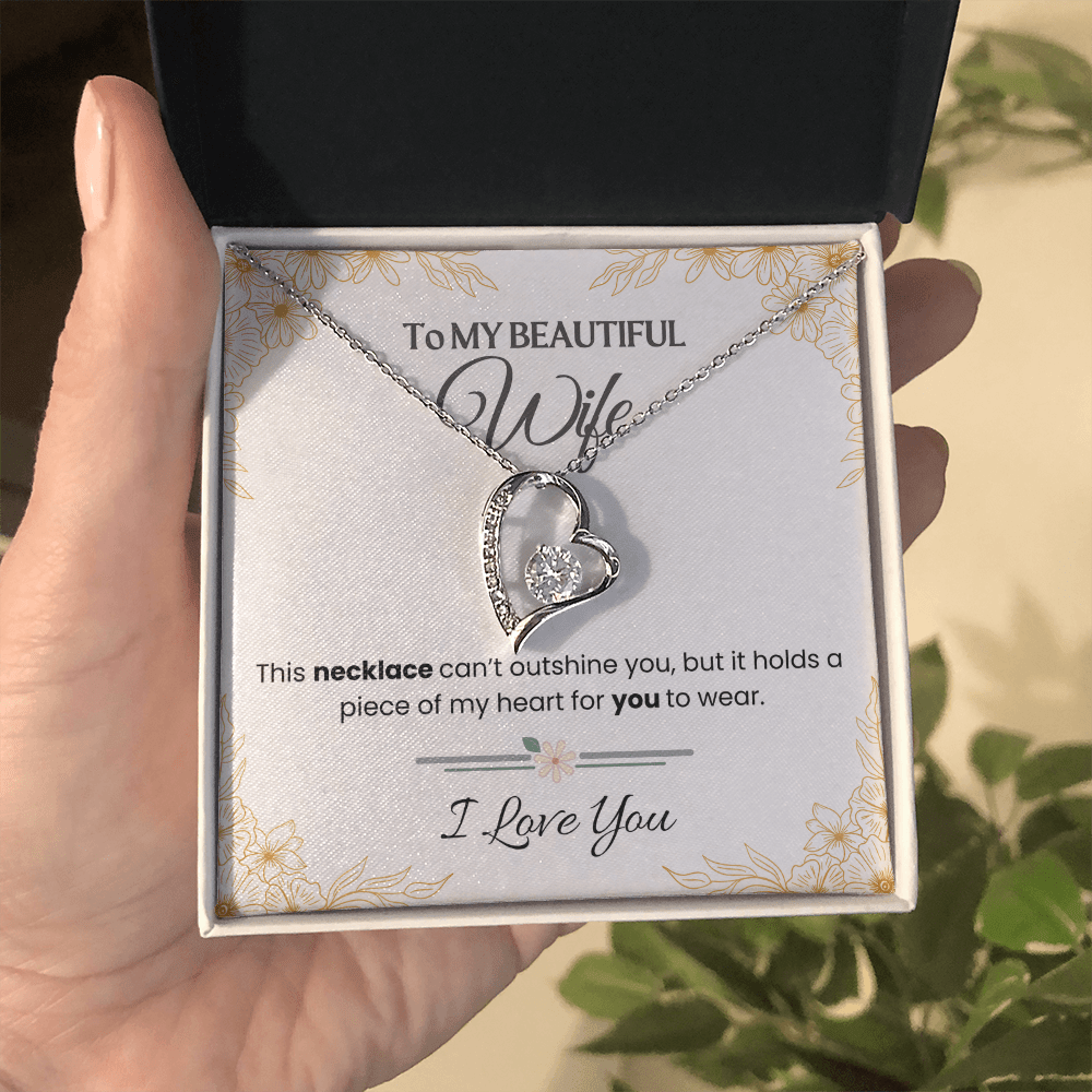 To My Beautiful Wife - Forever Love Necklace Gift Set