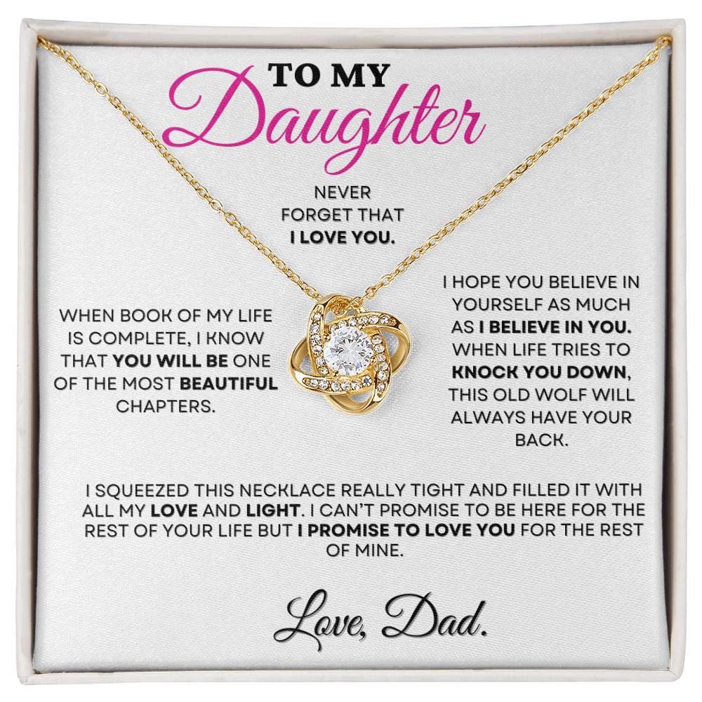 To My Daughter - Never Forget I Love You.